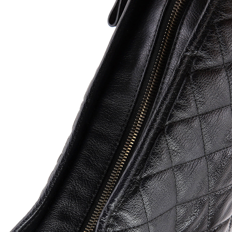Gabrielle Hobo Quilted Goatskin and Patent Medium