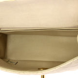 Classic Single Flap Top Handle Bag Quilted Caviar Mini