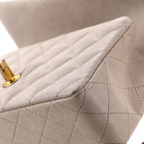 Classic Single Flap Top Handle Bag Quilted Caviar Mini
