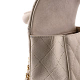 Classic Single Flap Top Handle Bag Quilted Caviar Mini