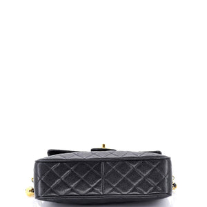 Vintage Front Pocket Camera Bag Quilted Caviar Medium