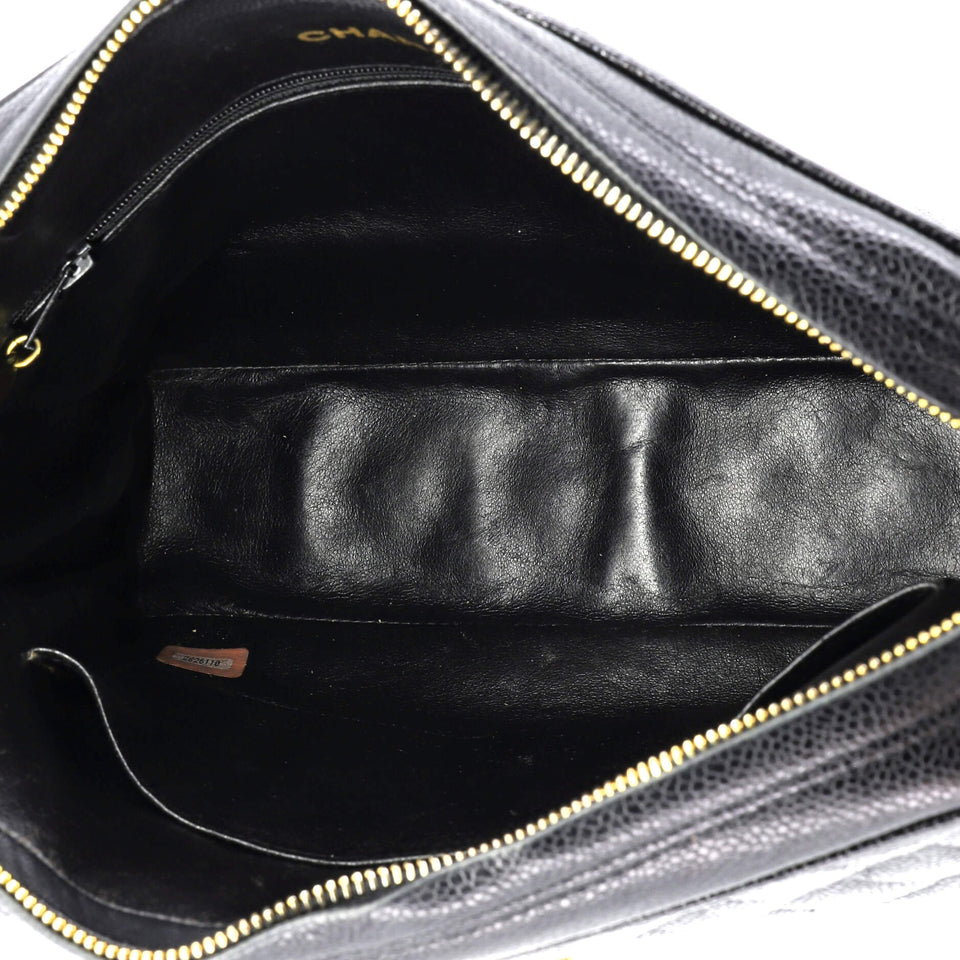 Vintage Front Pocket Camera Bag Quilted Caviar Medium