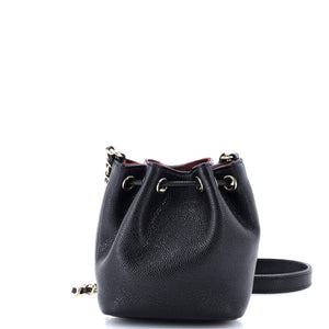Business Affinity Drawstring Bucket Bag Quilted Caviar Mini