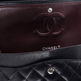 Classic Double Flap Bag Quilted Caviar Medium