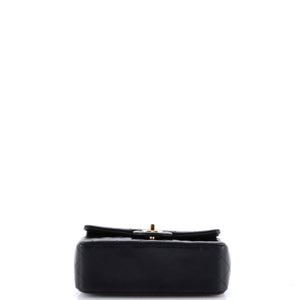 Classic Single Flap Top Handle Bag Quilted Lambskin Mini