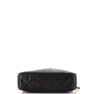 Vintage Camera Tassel Bag Quilted Leather Large