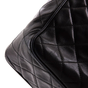 Vintage Camera Tassel Bag Quilted Leather Large