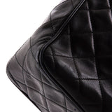 Vintage Camera Tassel Bag Quilted Leather Large