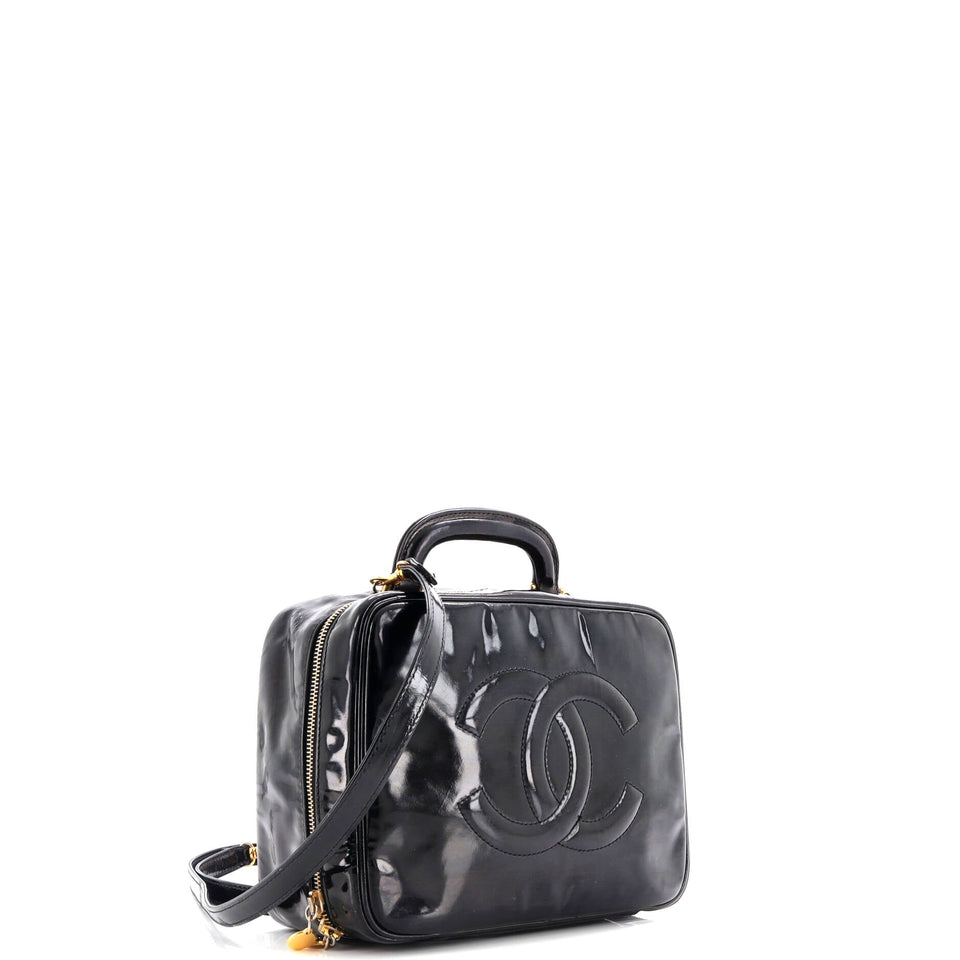 Vintage Timeless Zip Around Vanity Case Patent Small