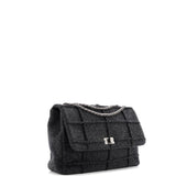 Chocolate Bar Mademoiselle Flap Bag Quilted Wool Jumbo