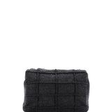 Chocolate Bar Mademoiselle Flap Bag Quilted Wool Jumbo