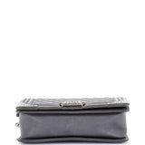 Paris-Dallas Boy Flap Bag Quilted Calfskin with Metal Adornments Old Medium