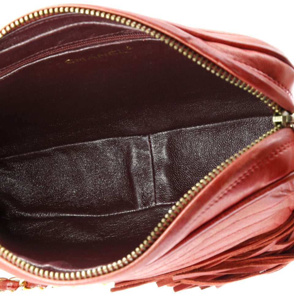 Vintage CC Tassel Camera Bag Lambskin Small