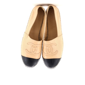 Women's CC Cap Toe Espadrilles Leather