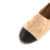 Women's CC Cap Toe Espadrilles Leather
