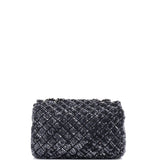Classic Single Flap Bag Quilted Satin and Sequins Medium