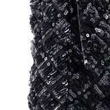 Classic Single Flap Bag Quilted Satin and Sequins Medium