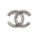 Baguette CC Brooch Metal with Crystals