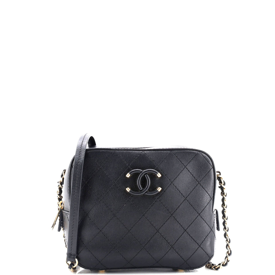 Covered CC Camera Bag Stitched Calfskin