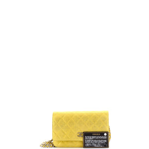 Wallet on Chain Quilted Glitter Fabric