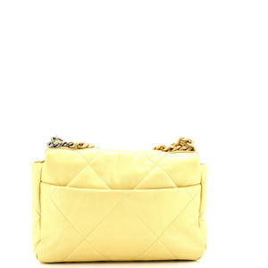 19 Flap Bag Quilted Leather Medium