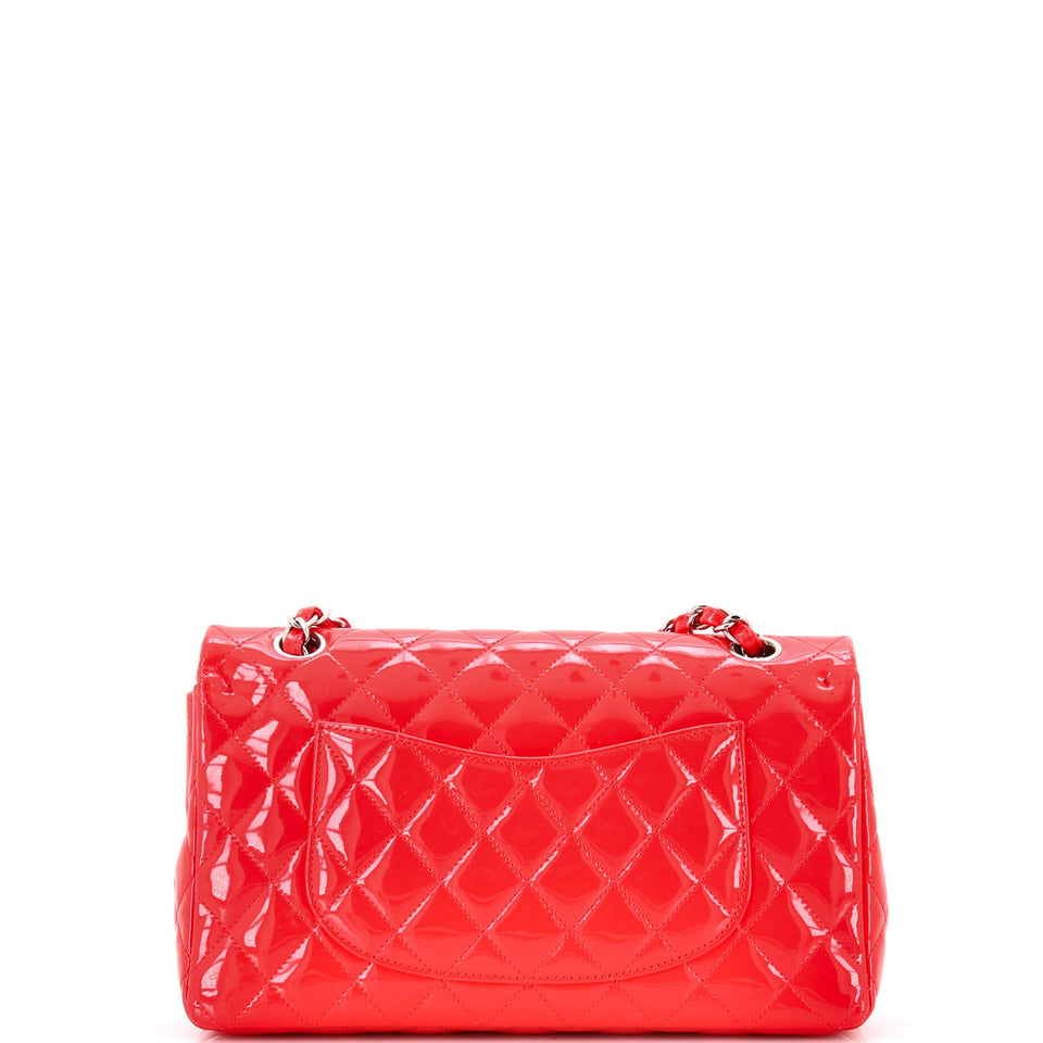 Classic Double Flap Bag Quilted Patent Medium