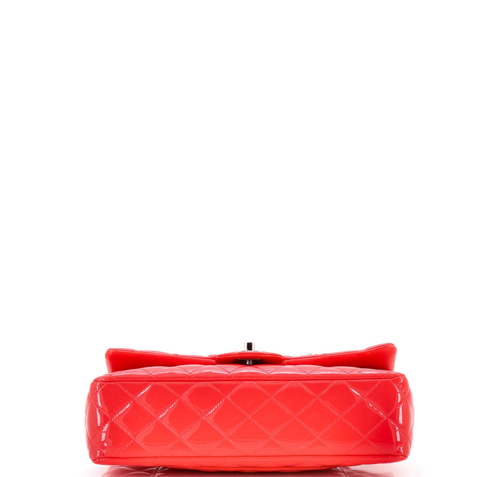 Classic Double Flap Bag Quilted Patent Medium