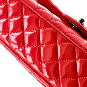 Classic Double Flap Bag Quilted Patent Medium