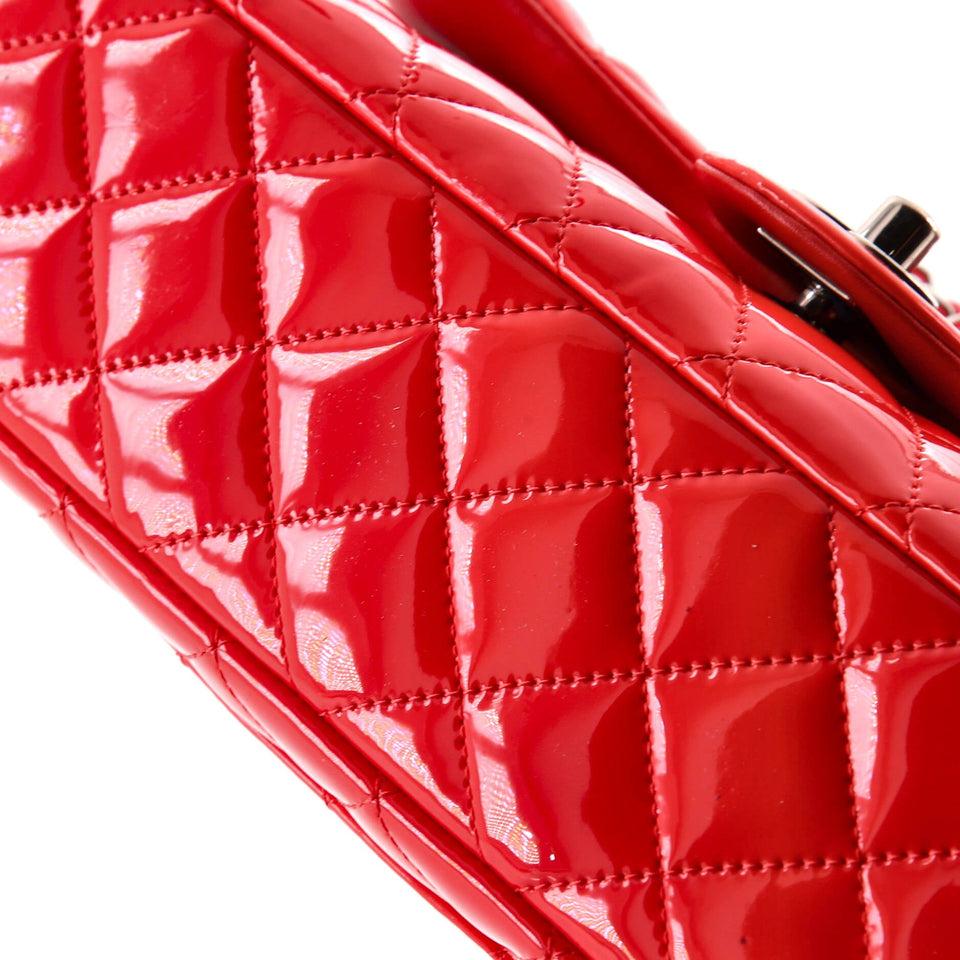 Classic Double Flap Bag Quilted Patent Medium