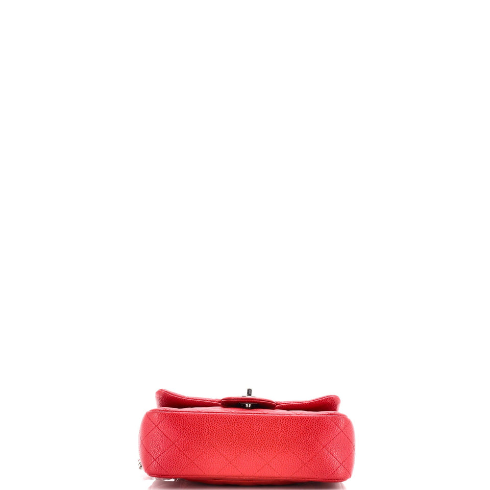 Classic Single Flap Bag Quilted Caviar Mini