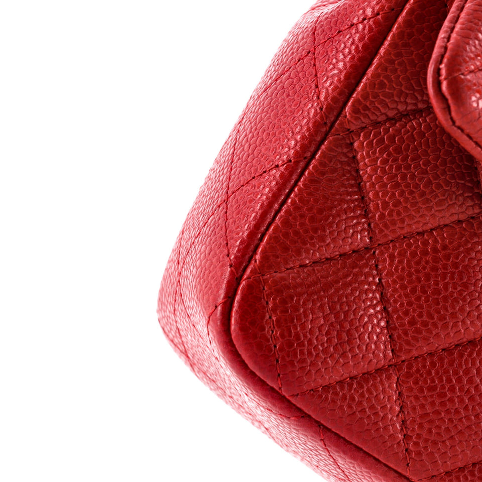 Classic Single Flap Bag Quilted Caviar Mini