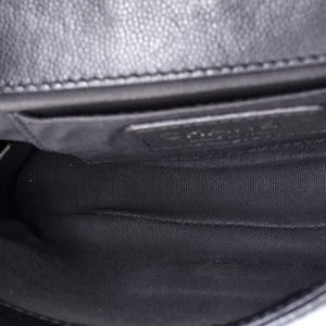 Macro Flap Bag Chevron Caviar Small
