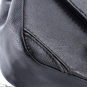 Macro Flap Bag Chevron Caviar Small