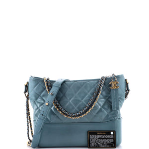 Gabrielle Hobo Quilted Goatskin and Patent Medium