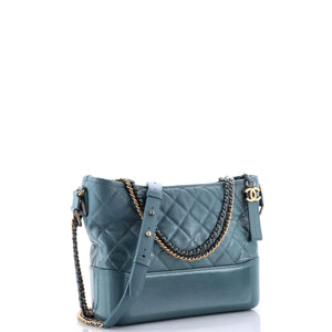 Gabrielle Hobo Quilted Goatskin and Patent Medium