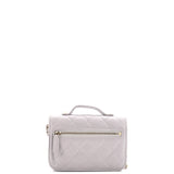 Business Affinity Flap Clutch with Chain Quilted Caviar
