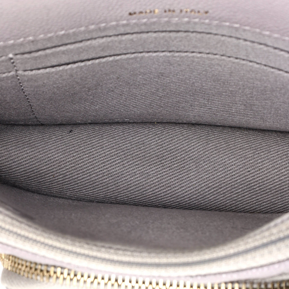 Business Affinity Flap Clutch with Chain Quilted Caviar