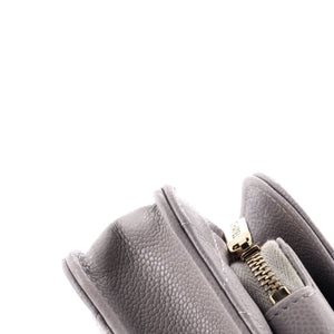 Business Affinity Flap Clutch with Chain Quilted Caviar