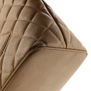 Medallion Tote Quilted Caviar