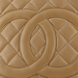 Medallion Tote Quilted Caviar