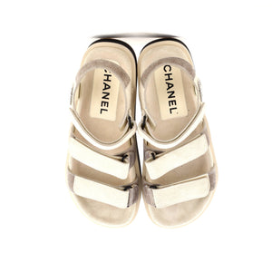Women's Two Strap Velcro Dad Sandals Suede