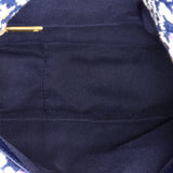 19 Flap Bag Quilted Houndstooth Tweed and Ribbon Medium