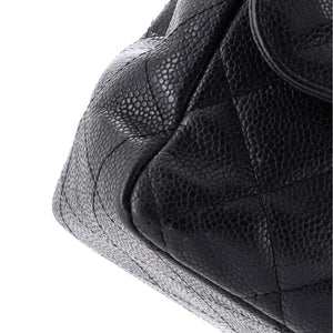 Classic Single Flap Bag Quilted Caviar Jumbo