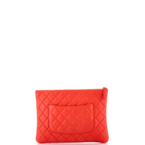 O Case Clutch Quilted Lambskin Medium