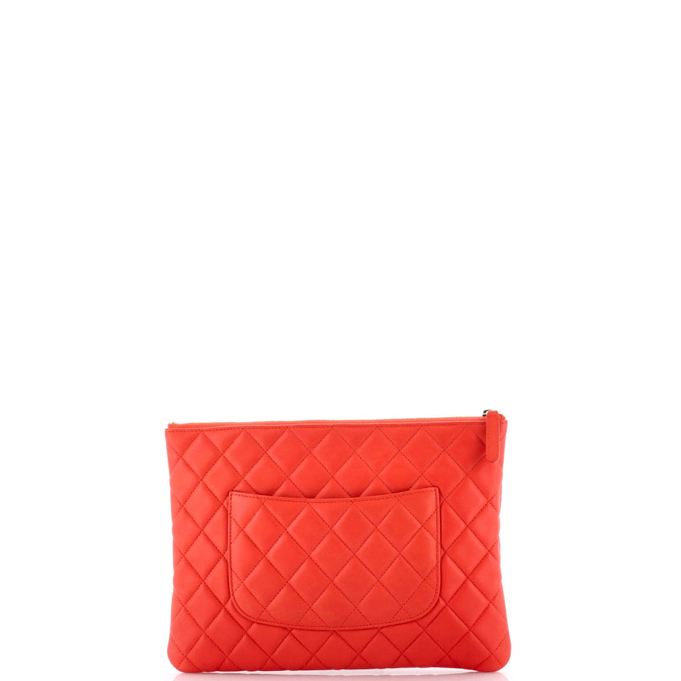 O Case Clutch Quilted Lambskin Medium