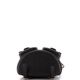 Duma Pockets Drawstring Backpack Quilted Caviar Small