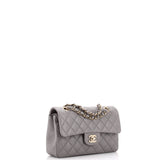 Classic Double Flap Bag Quilted Caviar Small