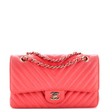 Classic Double Flap Bag Chevron Calfskin Medium