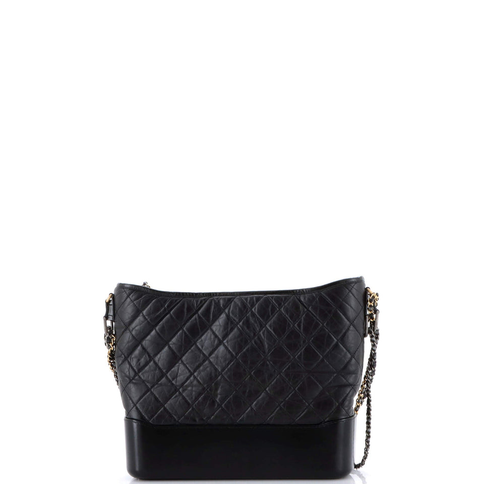 Gabrielle Hobo Quilted Aged Calfskin Large