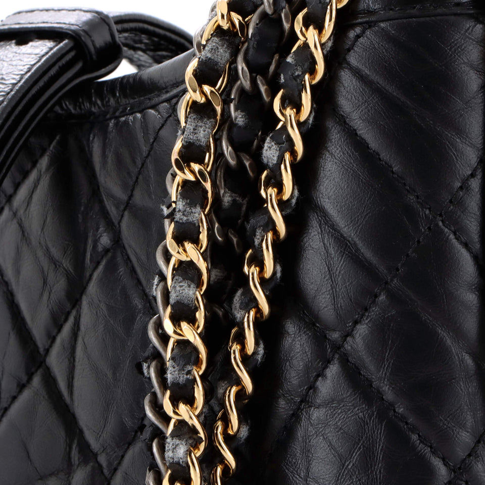 Gabrielle Hobo Quilted Aged Calfskin Large